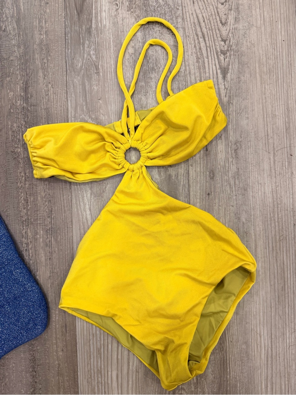 Baobab Collection Yellow Ring-Center One-Piece Swimsuit XS